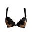 Ambra Lingerie Jaguard Oil Push Bh Bruin Italian Design Fashion