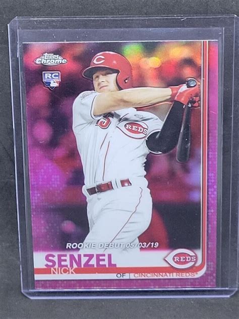 Nick Senzel RC 2019 Topps Chrome 56 Pink Refractor Rookie Debut