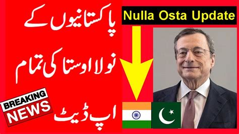 Italy Nulla Osta For Pakistani Italy Seasonal Non Seasonal