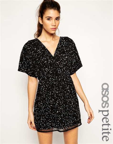 Asos Petite Sequin Kimono Mini Dress Kimono Mini Dress Sequin Kimono