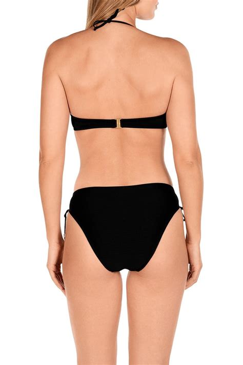 Bikini Dolores Cort S Bandeau De Rayas Tienda Azulik