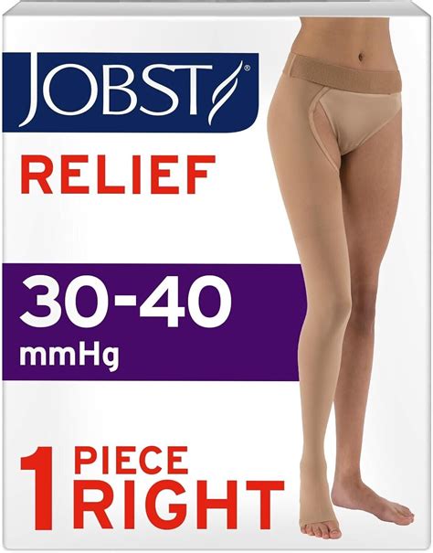 JOBST Relief Compression Stockings 30 40 MmHg Right Leg Chap Open Toe