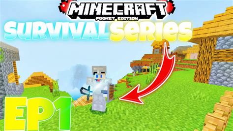 Minecraft PE Survival Series Ep1 Full Iron Armour Found Village