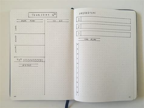 Simple Bullet Journal Layouts