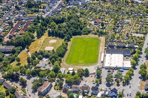 Castrop Rauxel Von Oben Ensemble Der Sportplatzanlagen Des Vfb