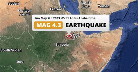 On Sunday Night A Shallow M Earthquake Struck Km From Dire Dawa