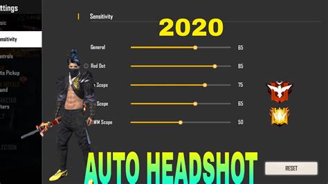 Auto Headshot Best Sensitivity For Pro Garena Free Fire Youtube