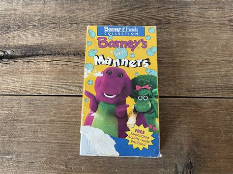 Barney's Best Manners // Barney & Friends // Vintage VHS Movie 1992 - Etsy