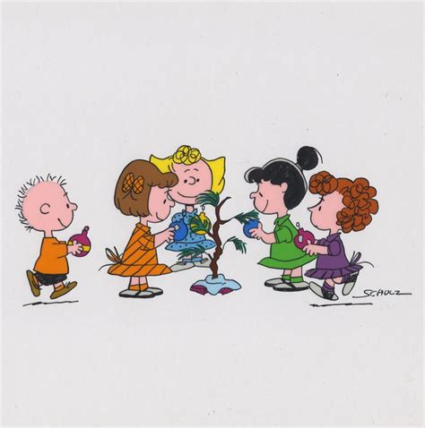 Schulz PEANUTS Animation Publicity Cel—SALLY, PATTY, FREIDA, VIOLET at ...