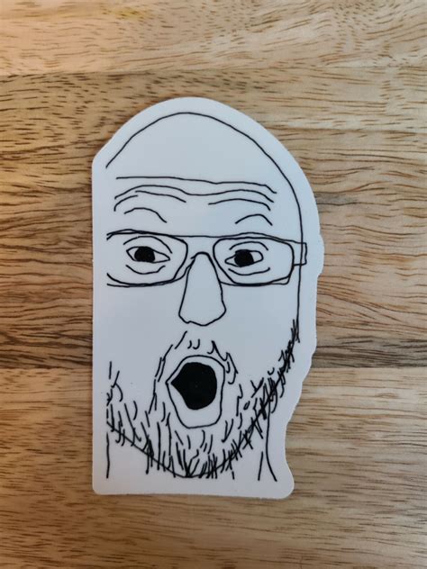 Soyjack Soy Jack Wojack Meme Pointing Sticker Decal Pair – La Paz