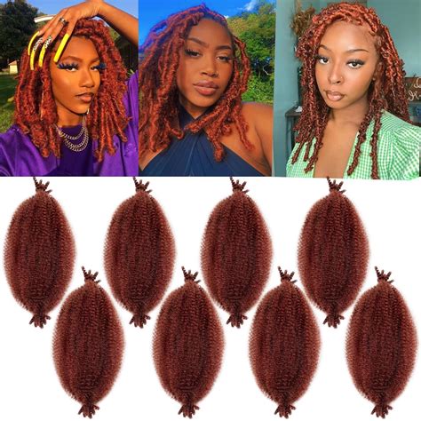 Ginger Marley Hair Cuban Twist Hair 16 Inch Marley Twist Braiding Hair 350 Afro