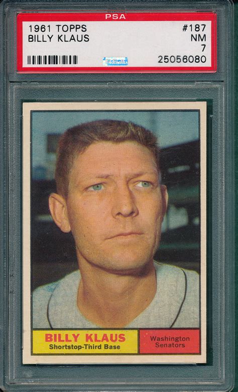 Lot Detail 1961 Topps Lot Of 10 W 187 Billy Klaus PSA 7