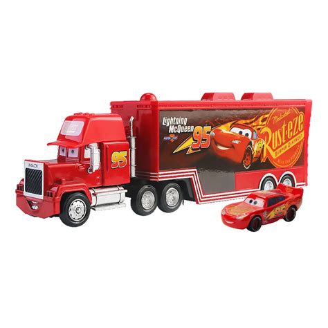 Disney pixar carros 2 relâmpago mcqueen mack tio veículo caminhão 1 55