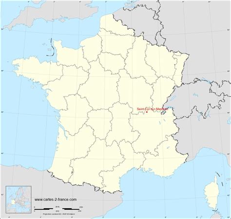 Carte De Saint Cyr Sur Menthon Situation G Ographique Et Population