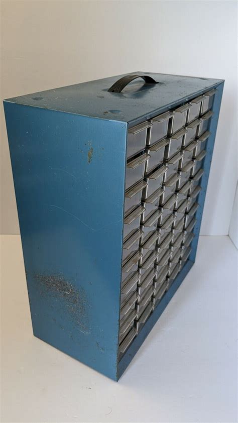 Vintage Akro Mils 50 Drawer Storage Cabinet Screwnutbolt Ebay