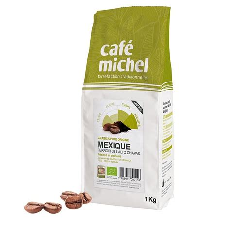 Caf Michel Mexique En Grains Bio Arabica Torr En France Kg