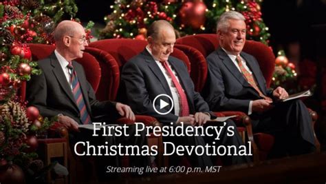 First Presidency’s Christmas Devotional 2015 | LDS365: Resources from ...