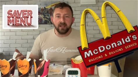 The Entire Mcdonalds Saver Menu Uk Youtube