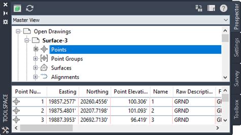 About The Toolspace Item View Civil 3d 2023 Autodesk Knowledge Network