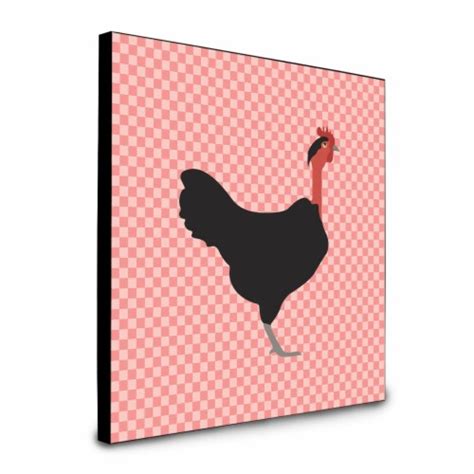 Naked Neck Chicken Pink Check Artwork Wall Panel 1 Kroger