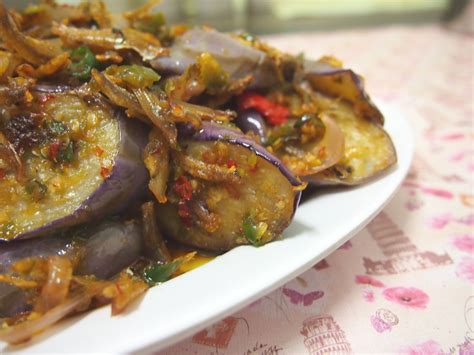 Terung Berlada Hot Fried Eggplant Food Malay Food Pedas