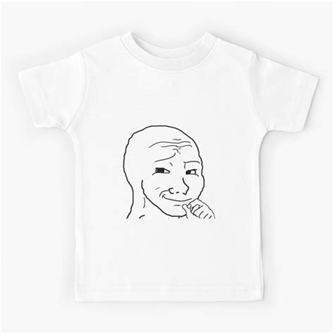 "Smug Wojak Meme | Funny Meme" Kids T-Shirt by memeology69 | Redbubble