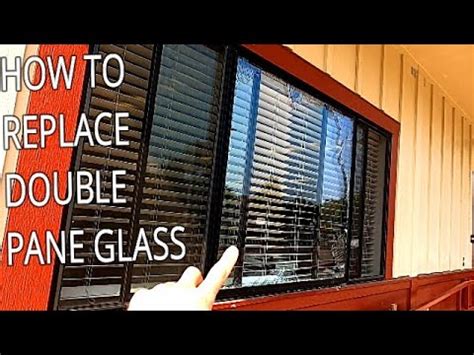 How To Replace Broken Double Pane Igu Glass In Aluminum Window