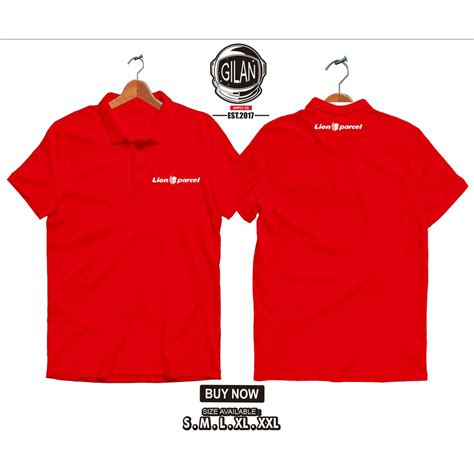 Jual Poloshirt Polo Kaos Baju Kerah Lion Parcel Logo Ekspedisi