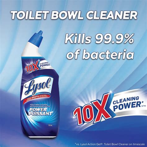 Lysol Toilet Bowl Cleaner Power For Cleaning and Disinfecting Stain