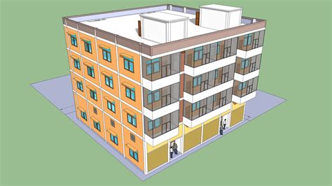 4 Story Building 3d Warehouse