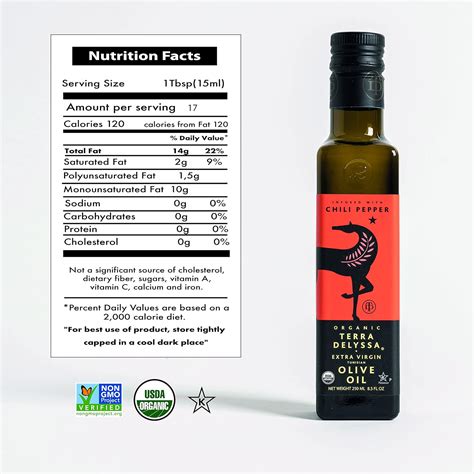 Terra Delyssa First Cold Pressed Organic Extra Virgin Chili Infundido