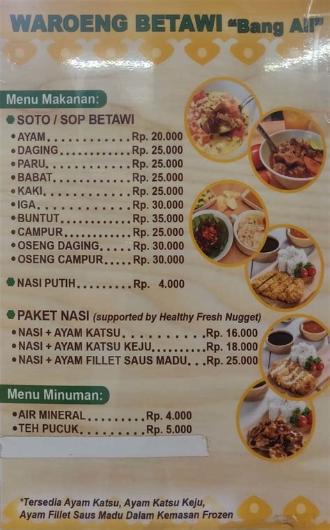 Soto Sop Khas Betawi Bang Ali Terdekat Restoran Dan Tempat Makan