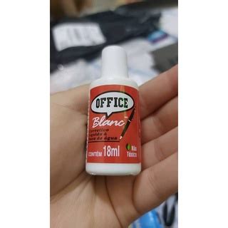 Corretivo líquido 18ml Office blanc Radex Shopee Brasil