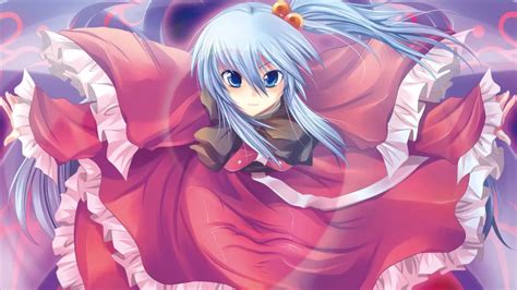 Papel De Parede Anime Meninas Anime Cabelo Azul Touhou Shinki