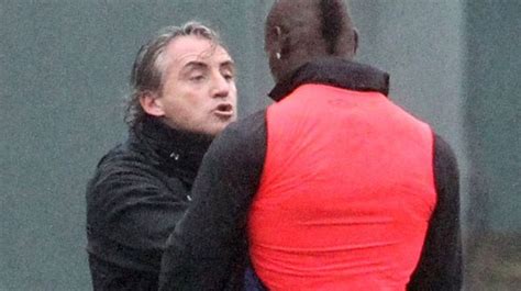 Manchester City Mario Balotellis Foul That Sparked A Spat With Boss Roberto Mancini Was Worth