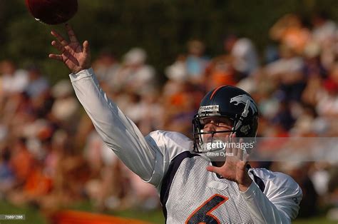 Quarterback Jay Cutler Of The Denver Broncos During Workouts At News