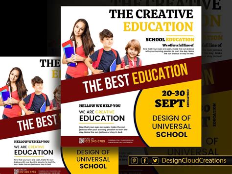 Admissions School Flyer Diy Canva Admissions School Flyer Template