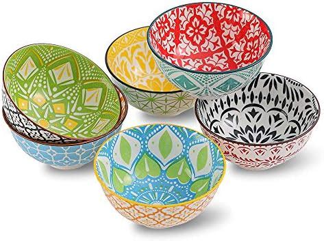 Amazon Deecoo Cereal Bowls Set Of Porcelain Inch Diameter