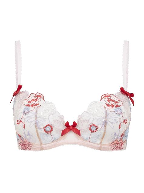 Agent Provocateur Zuri Floral Unlined Balconette Bra In Pink Lyst