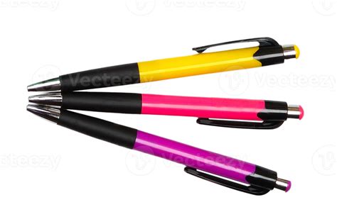 Colorful Pens Isolated On A Transparent Background 21950186 Png