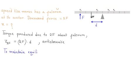 A Uniform Meter Stick With Equally Spaced Tick Marks Has Fulcrum At Its