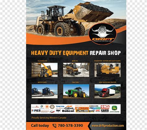 Heavy Machinery Flyer Display Advertising Telescopic Handler Elegant