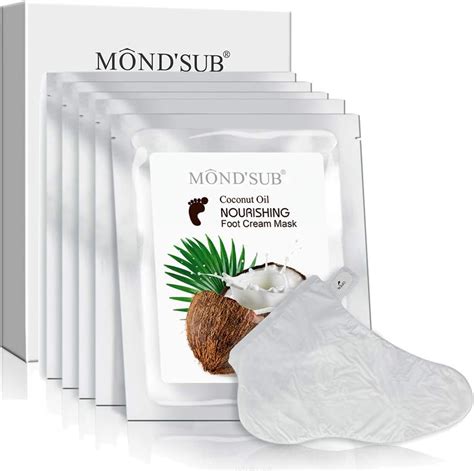 Mondsub Healthy Coconut Oil Moisturizing Foot Mask For Dry Skin