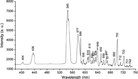 Hg Ne Spectrum Obtained With The Linear Ccd Spectrometer Download Scientific Diagram