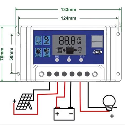 Jual Ds D Solar Charge Controller Scc A V V Pwm Charger