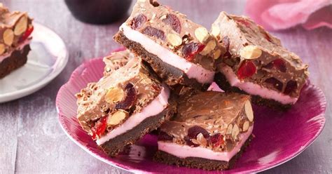 No Bake Rocky Road Slice Recipe Slices Recipes Rocky Road Slice