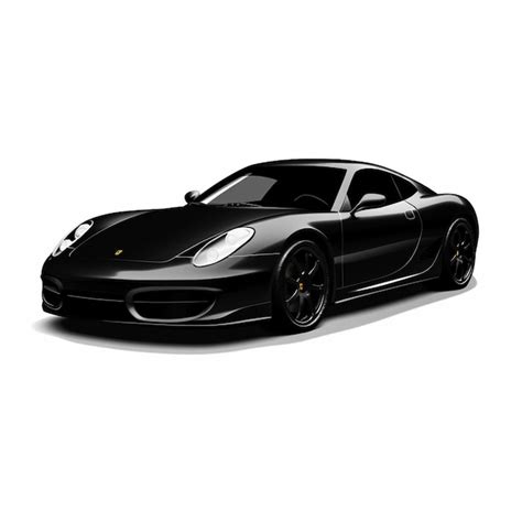 Premium AI Image | Black Porsche coupe Black Porsche transport cars