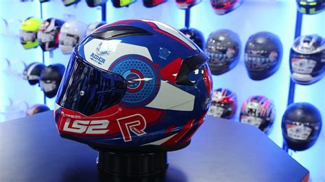 Ls Ff Rapid Stratus Helmet Blue Red White Youtube