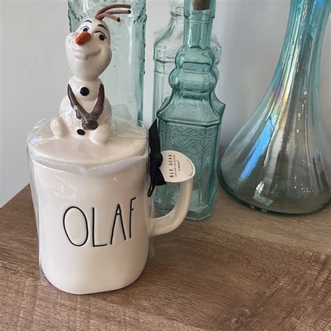 Rae Dunn Kitchen New Disney Olaf Frozen Rae Dunn Mug With Topper