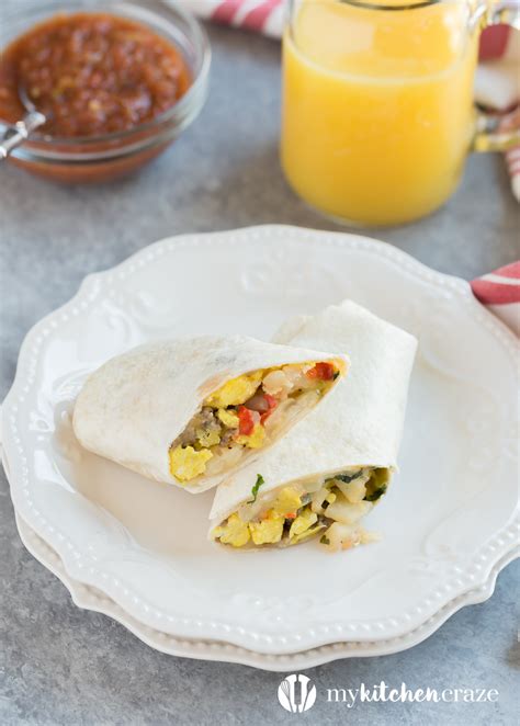 Freezer Breakfast Burritos Recipe Video My Kitchen Craze